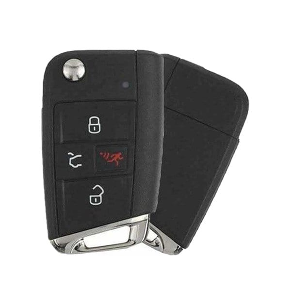 2018-2020 Volkswagen / 4-Button Flip Key / PN: 5G6 959 752 BM / NBGFS125C1 / w/ Comf